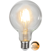 Ledlampa Glob Klar Dimbar E27