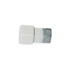 Hörndel Kvadrat Aluminium Vit 