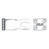 Bårebo Rostfri Ledhasp 70MM