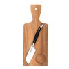Ostkniv Santoku med skärbräda