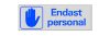 Skylt Endast Personal