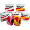 Varningsband 75mmx500m gul/sva